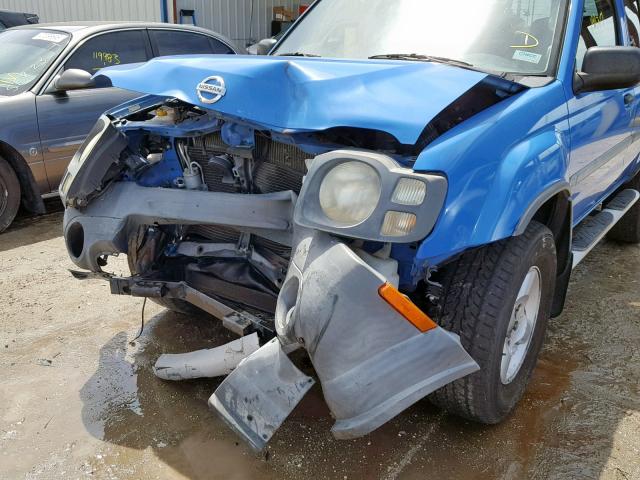 5N1ED28TX2C531482 - 2002 NISSAN XTERRA XE BLUE photo 9