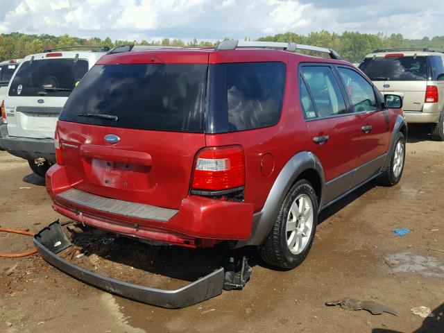 1FMZK01195GA34585 - 2005 FORD FREESTYLE RED photo 4