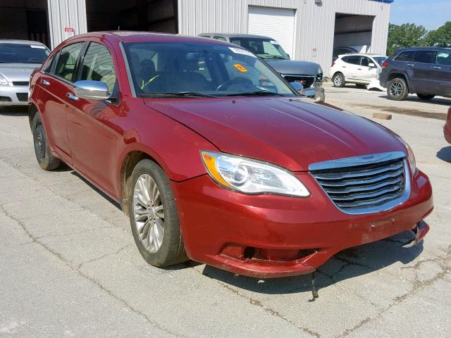 1C3CCBCG3DN507447 - 2013 CHRYSLER 200 LIMITE MAROON photo 1