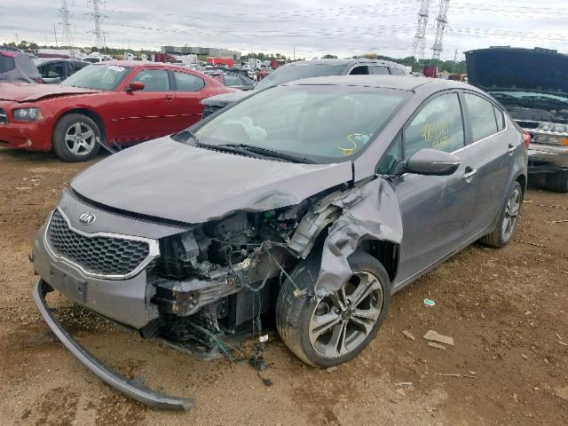 KNAFX4A87G5549559 - 2016 KIA FORTE EX GRAY photo 2