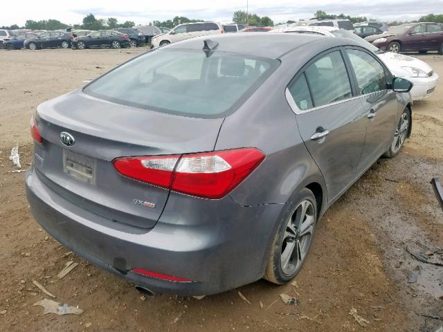 KNAFX4A87G5549559 - 2016 KIA FORTE EX GRAY photo 4