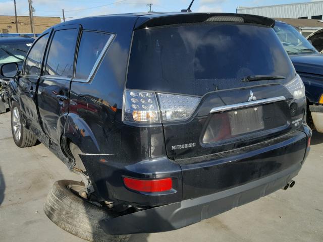 JA4JS4AX9CU009143 - 2012 MITSUBISHI OUTLANDER BLACK photo 3