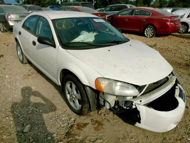 1B3EL36R64N376734 - 2004 DODGE STRATUS SE WHITE photo 1