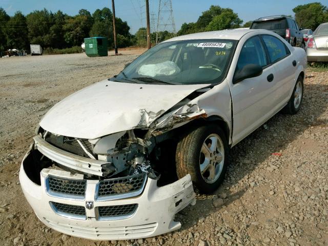 1B3EL36R64N376734 - 2004 DODGE STRATUS SE WHITE photo 2