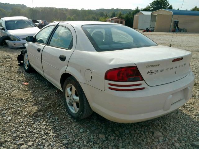 1B3EL36R64N376734 - 2004 DODGE STRATUS SE WHITE photo 3