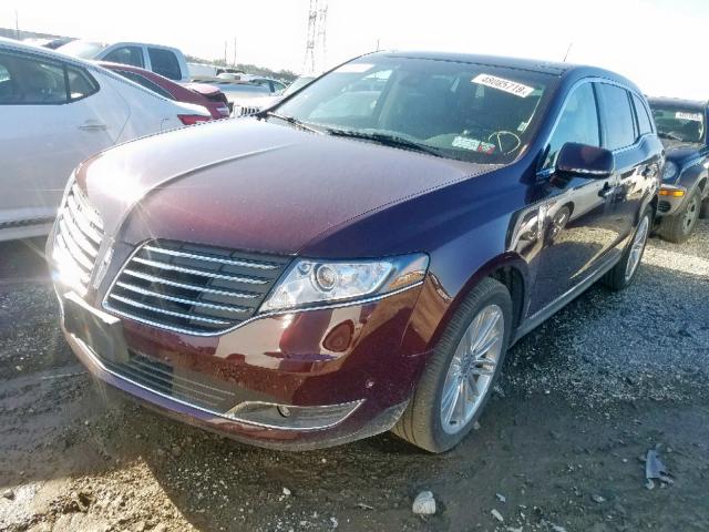 2LMHJ5AT3KBL02874 - 2019 LINCOLN MKT MAROON photo 2