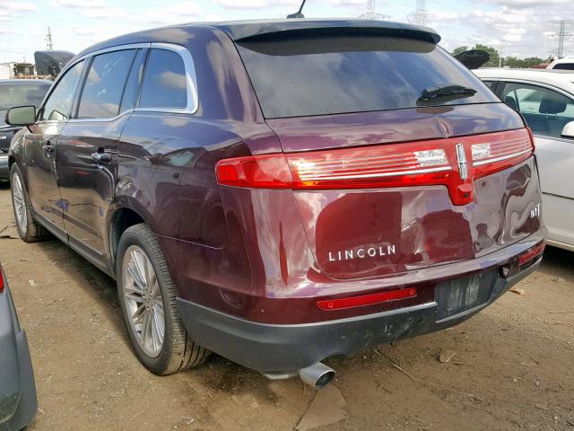 2LMHJ5AT3KBL02874 - 2019 LINCOLN MKT MAROON photo 3