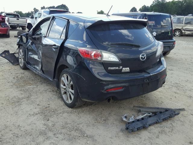 JM1BL1H55A1126114 - 2010 MAZDA 3 S BLACK photo 3