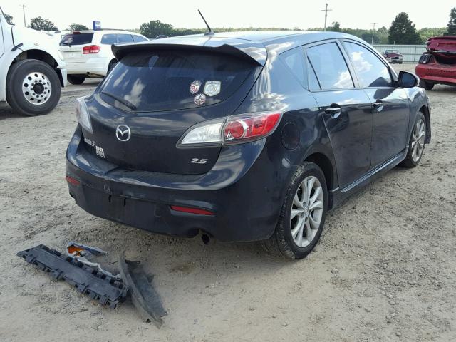 JM1BL1H55A1126114 - 2010 MAZDA 3 S BLACK photo 4