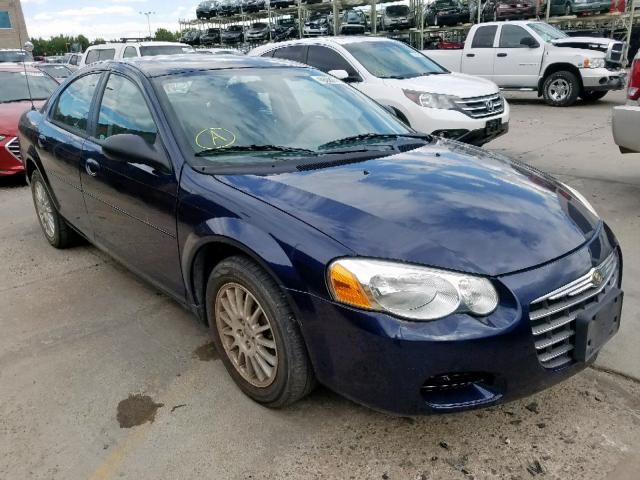 1C3EL46X86N272921 - 2006 CHRYSLER SEBRING BLUE photo 1