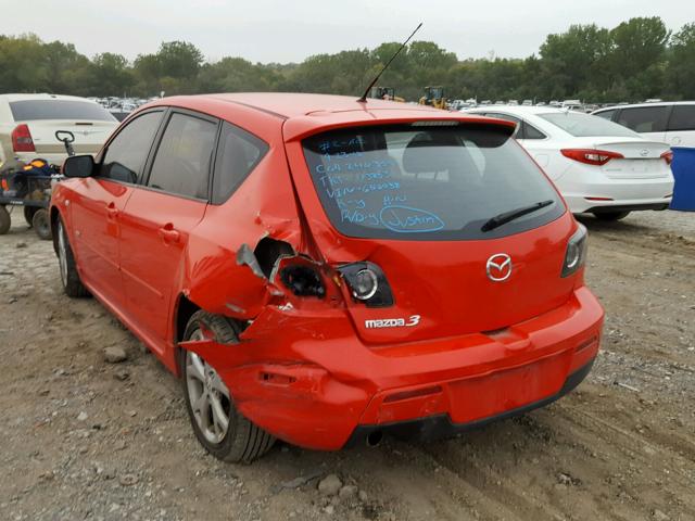 JM1BK343771658038 - 2007 MAZDA 3 HATCHBAC RED photo 3