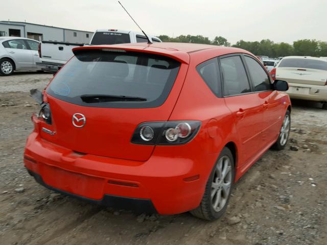 JM1BK343771658038 - 2007 MAZDA 3 HATCHBAC RED photo 4