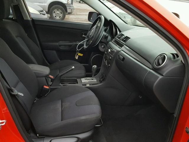 JM1BK343771658038 - 2007 MAZDA 3 HATCHBAC RED photo 5