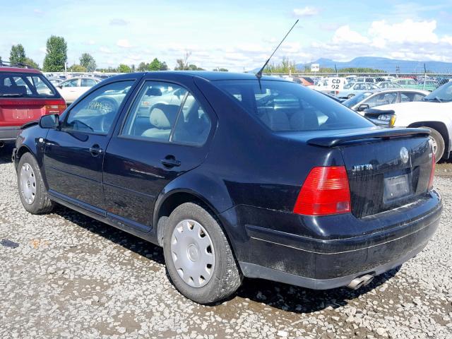 3VWRE69M93M125868 - 2003 VOLKSWAGEN JETTA GL BLACK photo 3