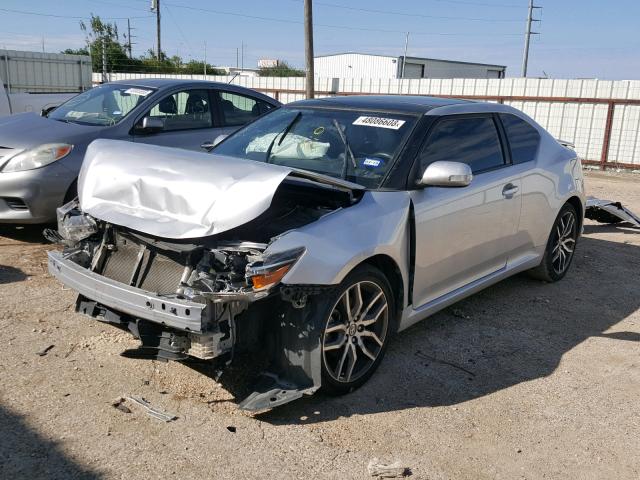 JTKJF5C79E3085945 - 2014 TOYOTA SCION TC ვერცხლისფერი ფოტო 2