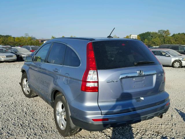 JHLRE3H70BC005246 - 2011 HONDA CR-V EXL BLUE photo 3