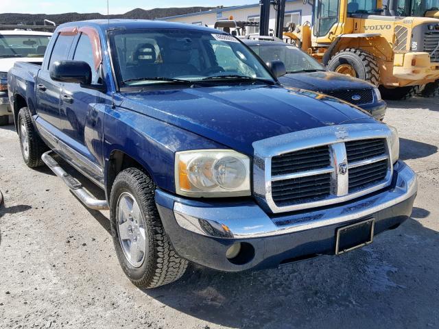 1D7HE58N75S113866 - 2005 DODGE DAKOTA QUA BLUE photo 1