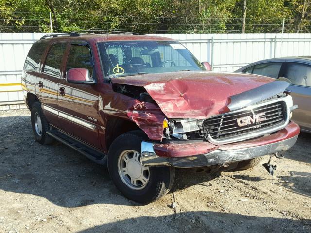 1GKEK13Z32J215678 - 2002 GMC YUKON BURGUNDY photo 1