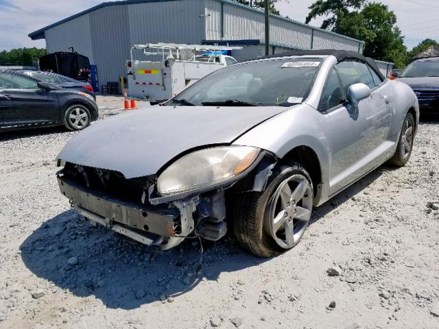 4A3AL25F68E026490 - 2008 MITSUBISHI ECLIPSE SP SILVER photo 2