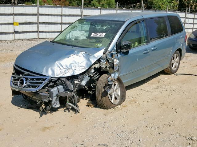 2V4RW3D19AR323177 - 2010 VOLKSWAGEN ROUTAN SE BLUE photo 2