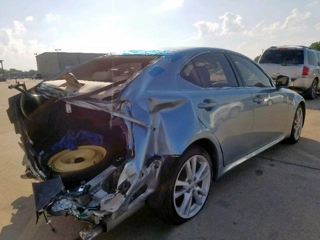 JTHBK262565019368 - 2006 LEXUS IS 250 BLUE photo 4