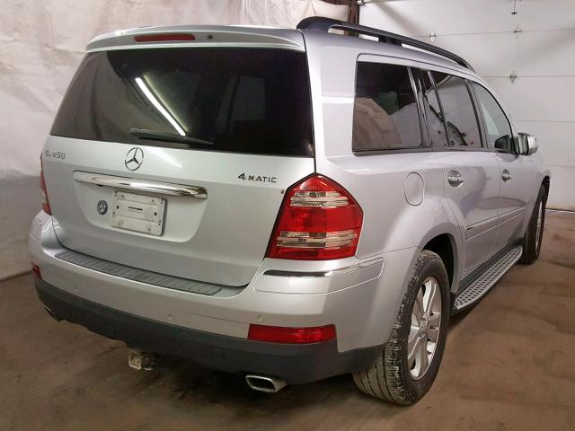 4JGBF71E49A464034 - 2009 MERCEDES-BENZ GL 450 4MA SILVER photo 4