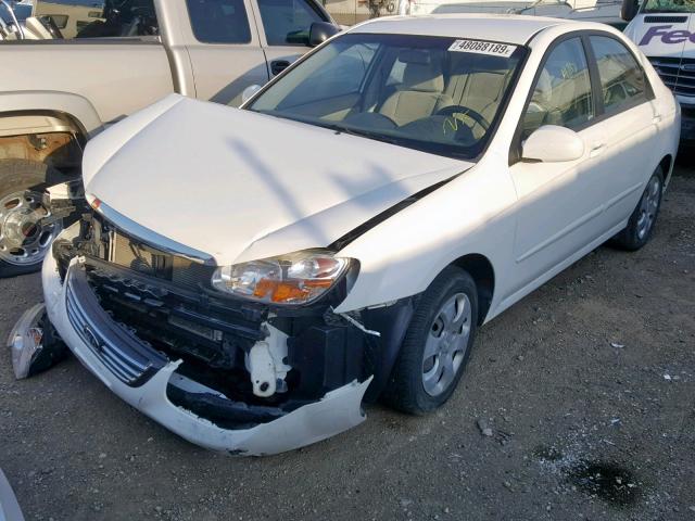 KNAFE121185579504 - 2008 KIA SPECTRA EX WHITE photo 2