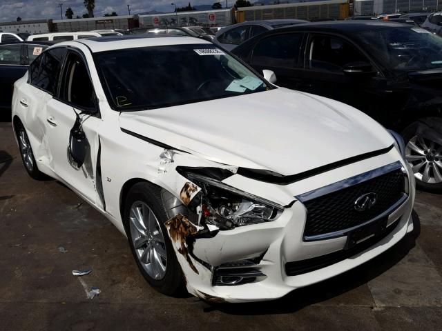 JN1BV7AP6FM337033 - 2015 INFINITI Q50 BASE WHITE photo 1