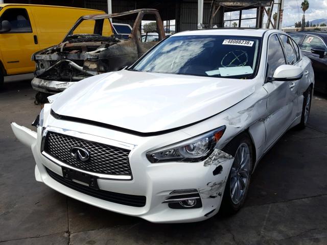 JN1BV7AP6FM337033 - 2015 INFINITI Q50 BASE WHITE photo 2