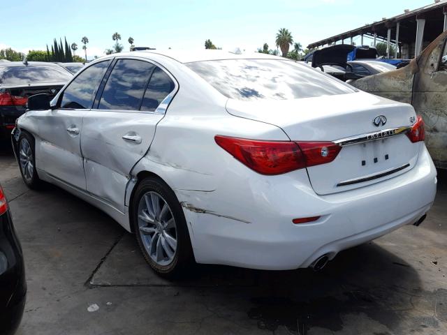 JN1BV7AP6FM337033 - 2015 INFINITI Q50 BASE WHITE photo 3