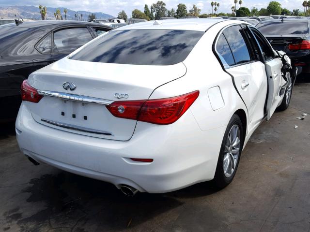 JN1BV7AP6FM337033 - 2015 INFINITI Q50 BASE WHITE photo 4