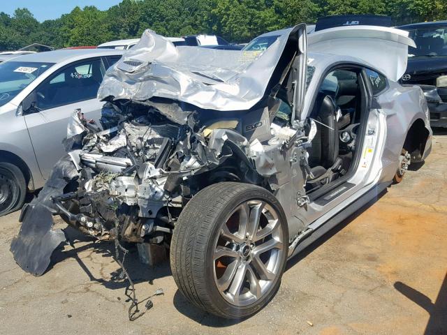 1FA6P8CF1K5116601 - 2019 FORD MUSTANG GT SILVER photo 2