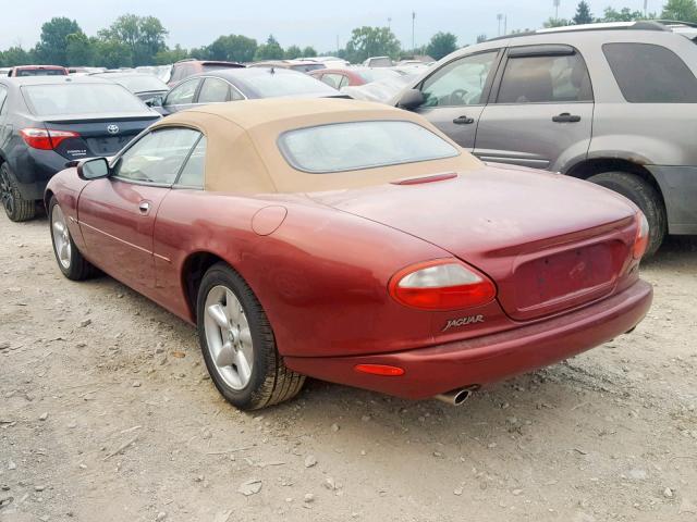 SAJGX2740VC017676 - 1997 JAGUAR XK8 BURGUNDY photo 3