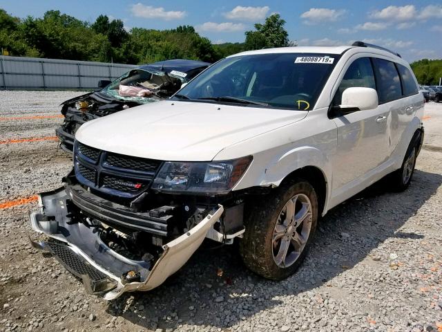 3C4PDDGG3GT150582 - 2016 DODGE JOURNEY CR WHITE photo 2