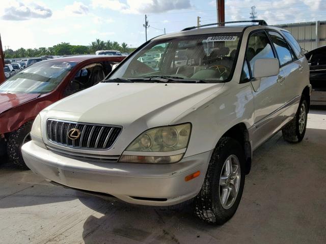 JTJGF10U610088492 - 2001 LEXUS RX 300 WHITE photo 2