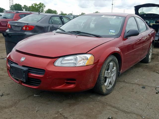 1B3EL46X73N569428 - 2003 DODGE STRATUS SE RED photo 2