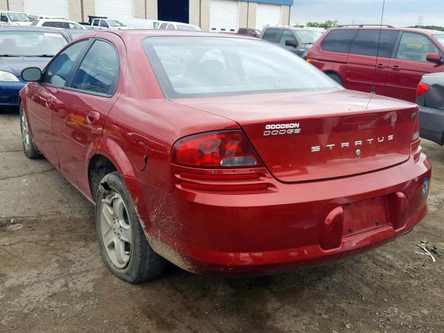 1B3EL46X73N569428 - 2003 DODGE STRATUS SE RED photo 3