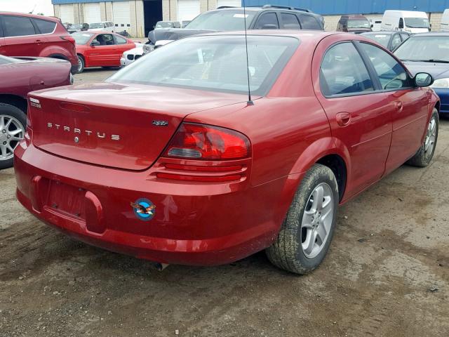 1B3EL46X73N569428 - 2003 DODGE STRATUS SE RED photo 4