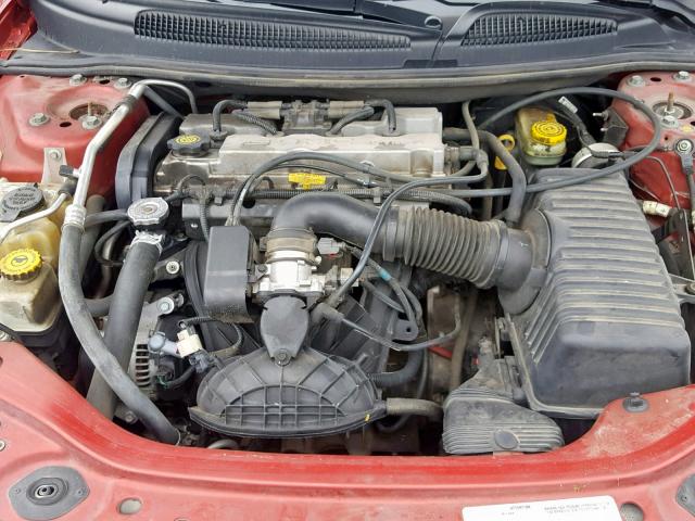 1B3EL46X73N569428 - 2003 DODGE STRATUS SE RED photo 7