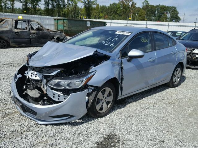 1G1BC5SM2J7131767 - 2018 CHEVROLET CRUZE LS BLUE photo 2