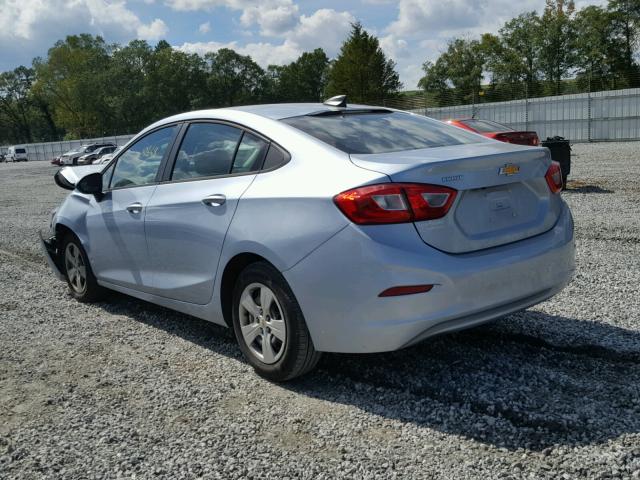 1G1BC5SM2J7131767 - 2018 CHEVROLET CRUZE LS BLUE photo 3