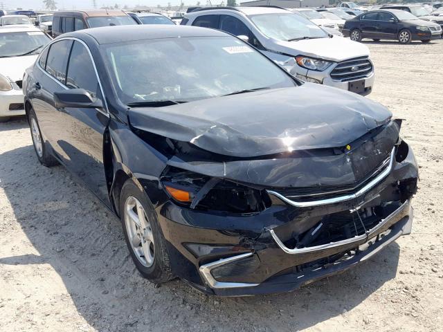 1G1ZB5ST4JF223378 - 2018 CHEVROLET MALIBU LS BLACK photo 1