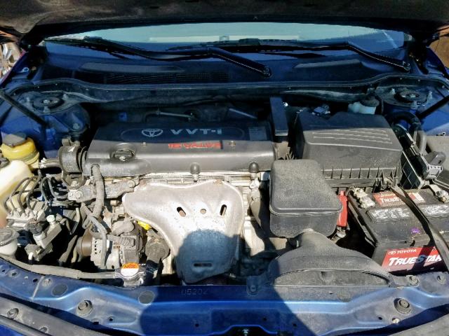 4T4BE46K67R006111 - 2007 TOYOTA CAMRY NEW BLUE photo 7