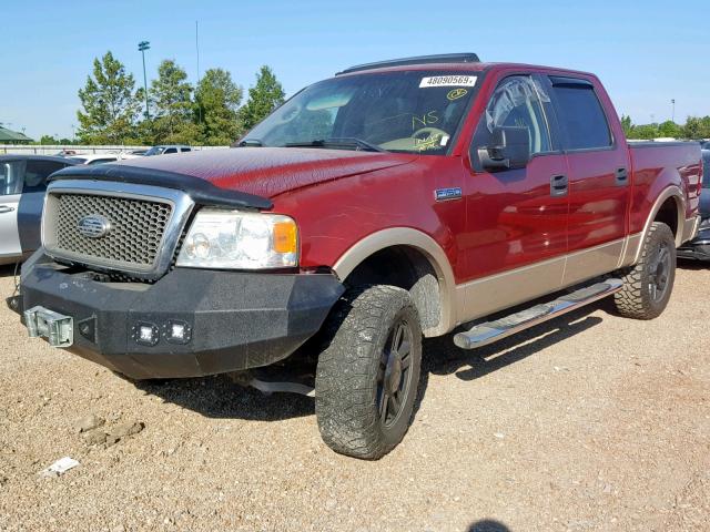 1FTPW14V68KC20199 - 2008 FORD F150 SUPER RED photo 2