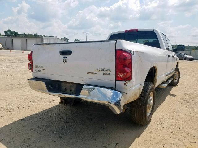 1D7KS28C87J509552 - 2007 DODGE RAM 2500 S WHITE photo 4