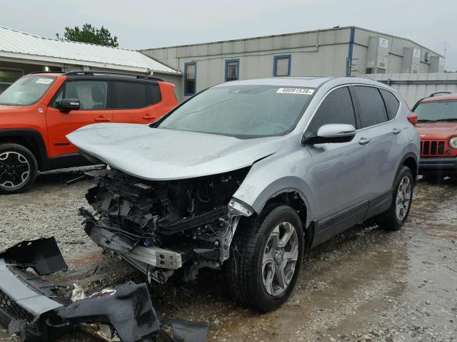 7FARW1H82HE028292 - 2017 HONDA CR-V EXL SILVER photo 2