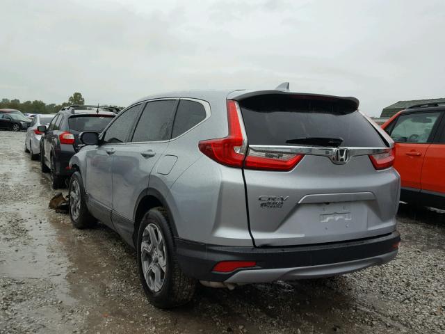 7FARW1H82HE028292 - 2017 HONDA CR-V EXL SILVER photo 3