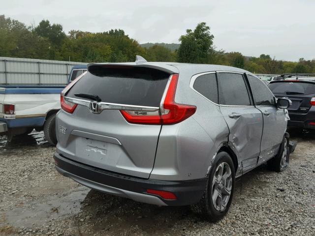 7FARW1H82HE028292 - 2017 HONDA CR-V EXL SILVER photo 4