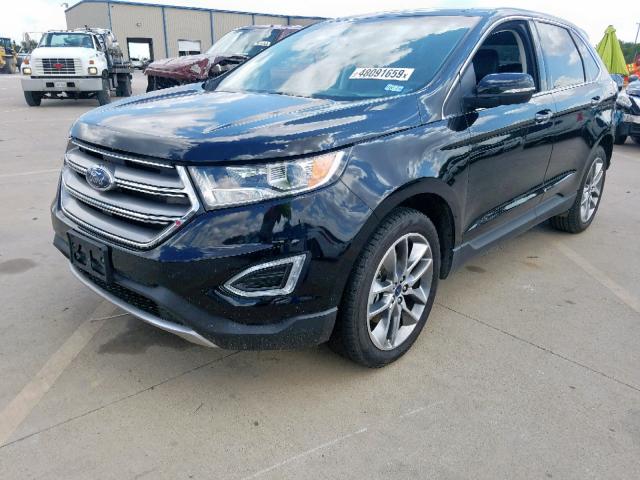 2FMPK3K89GBC31030 - 2016 FORD EDGE TITAN BLACK photo 2