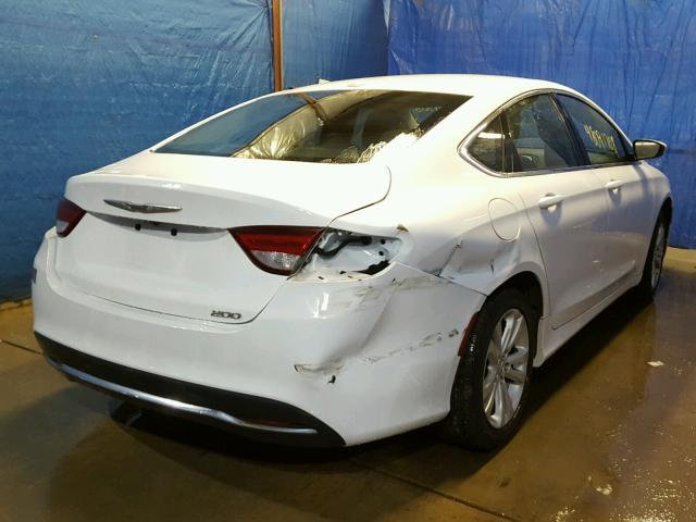 1C3CCCAB1FN692162 - 2015 CHRYSLER 200 LIMITE WHITE photo 4